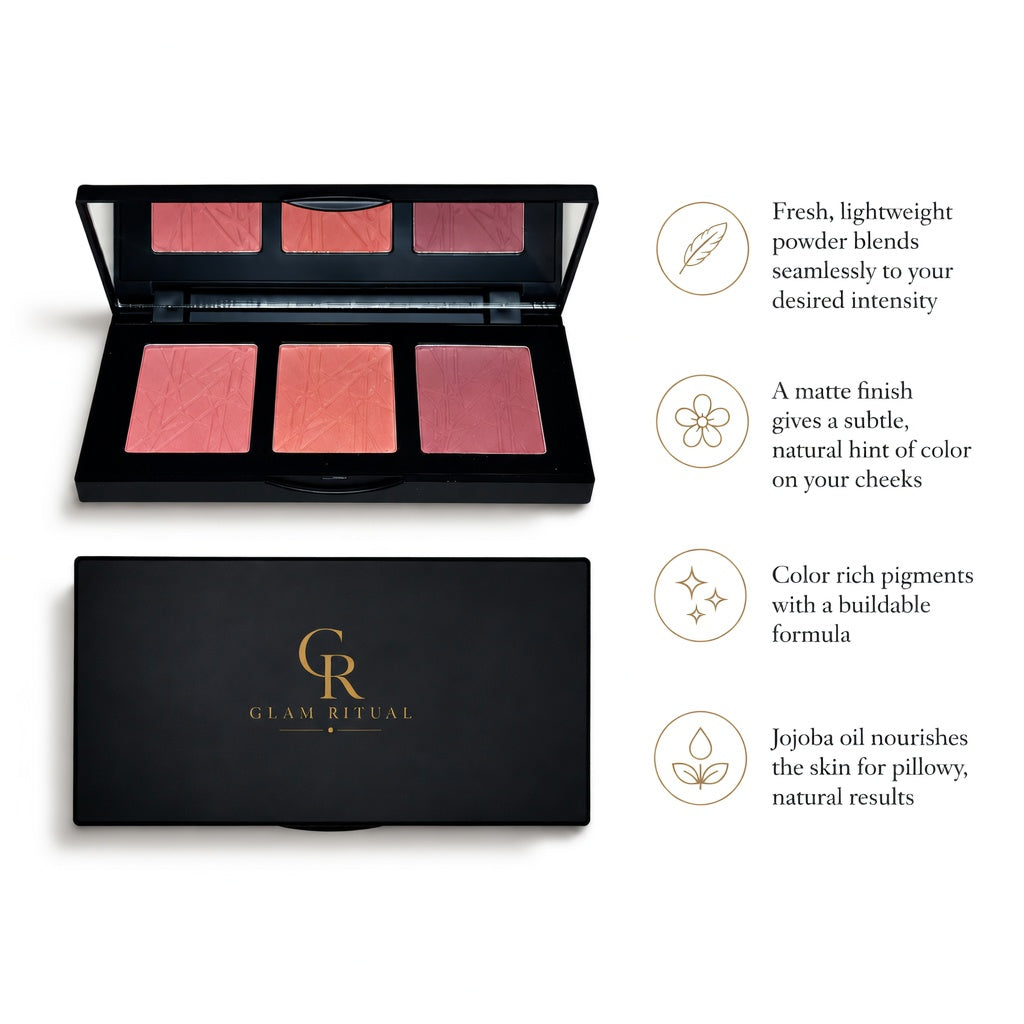 Glam Ritual FLUSH 3-in-1 Blush Palette