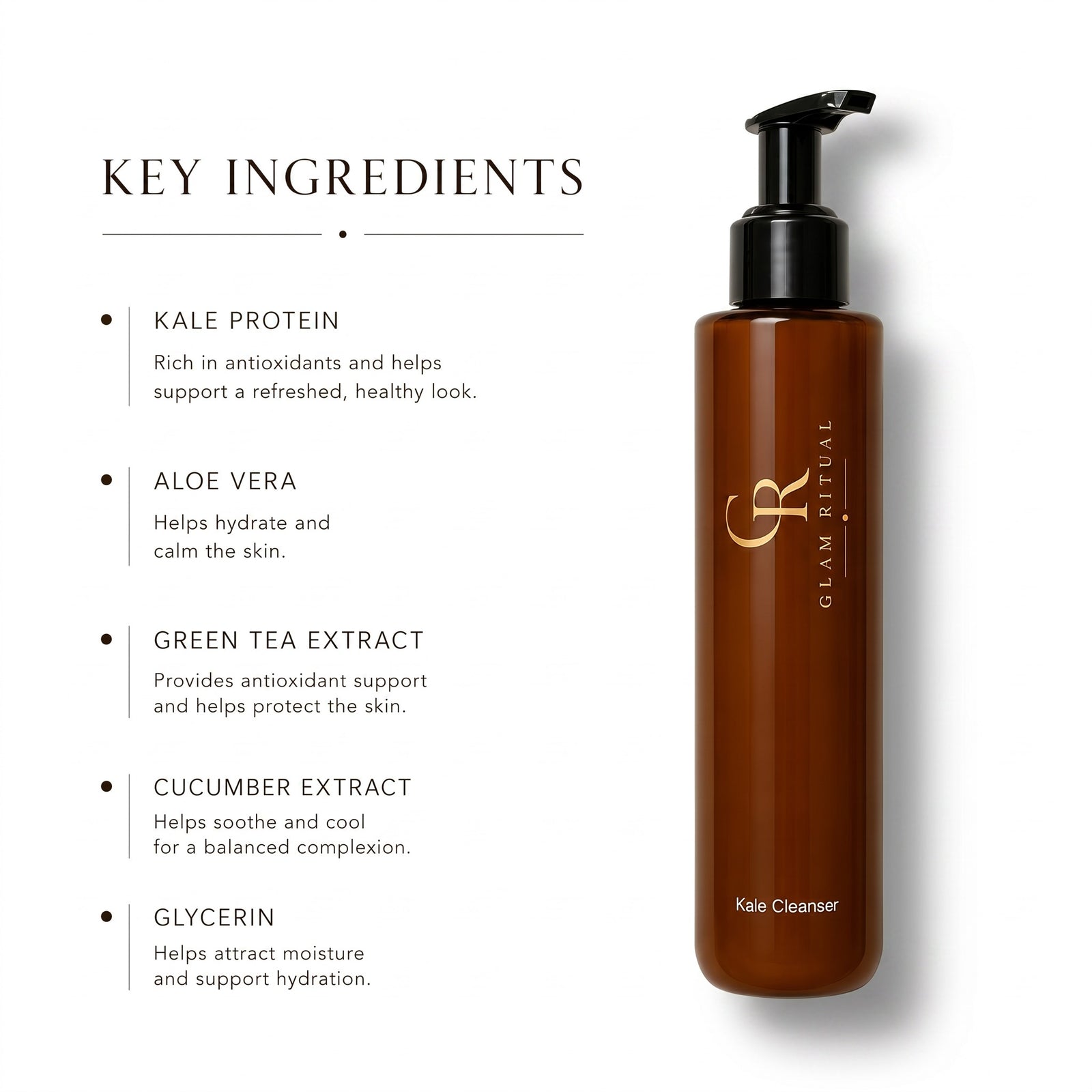 Glam Ritual PURIFY Kale Facial Cleanser